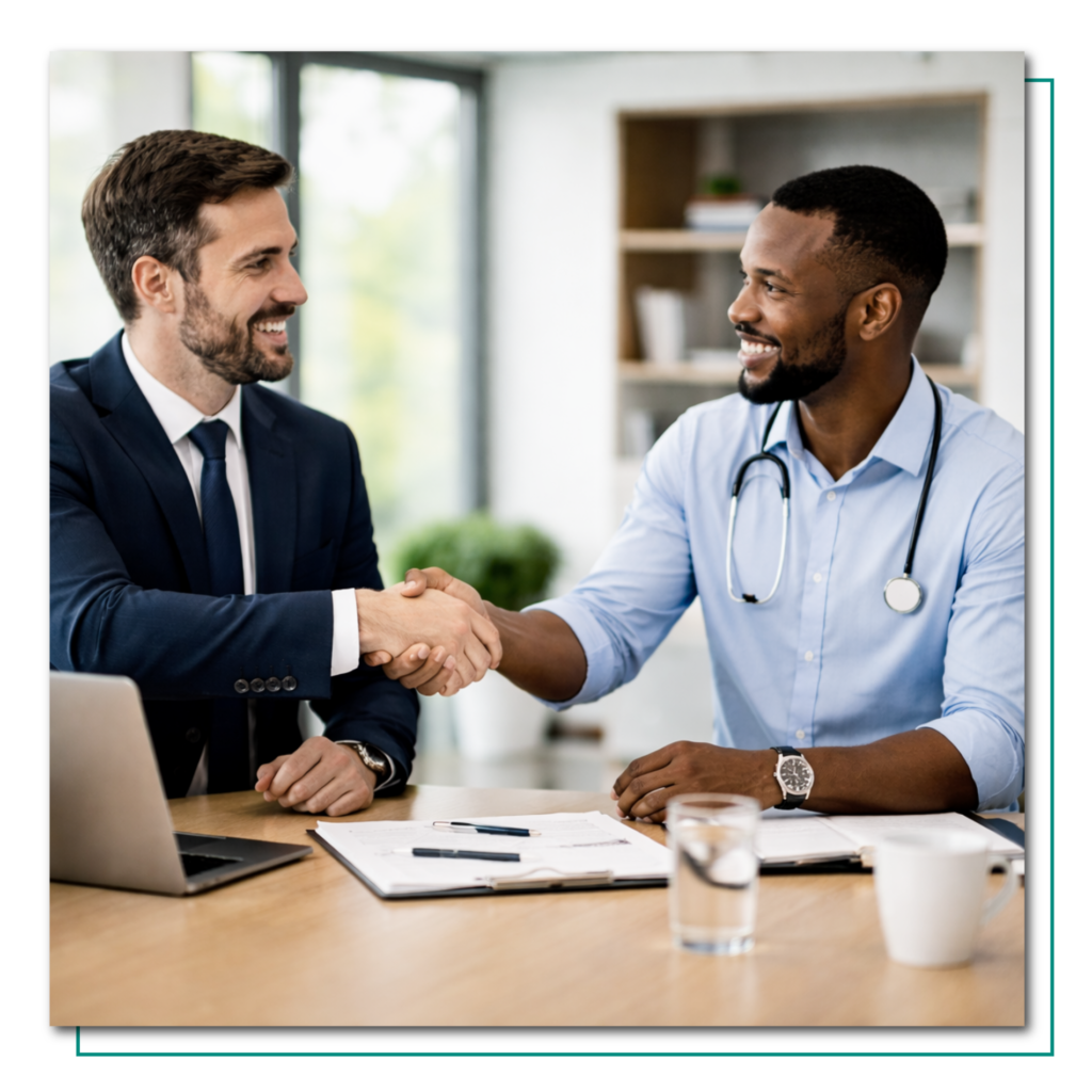 Doctor with FMP member